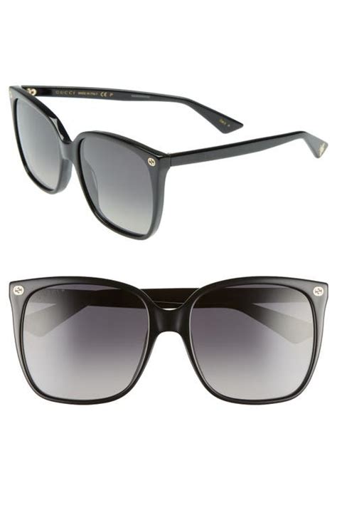 gucci 0252s|Gucci 57mm Gradient Square Sunglasses .